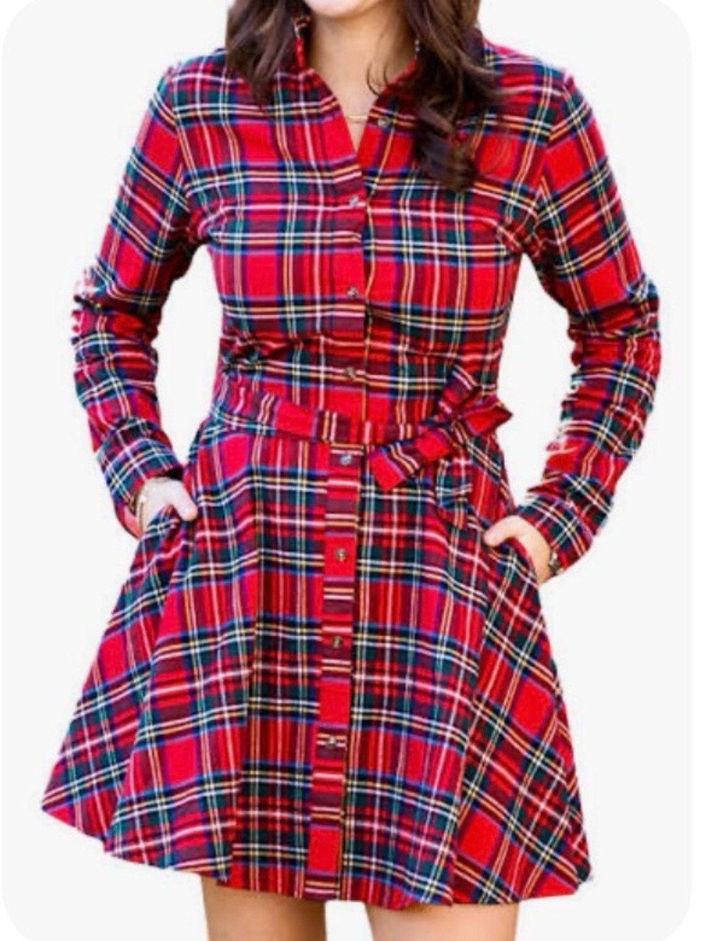 Kiel James Patrick | Winter Spice Flannel Dress | XS - Picture 2 of 3